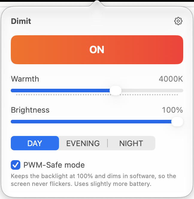 Dimit on at 2700K